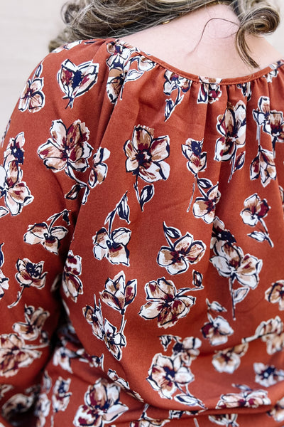 Floral Gathering Blouse