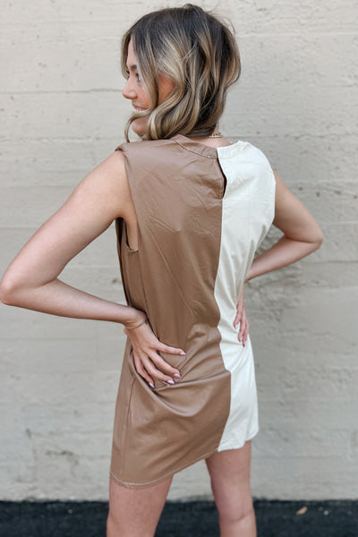 Trendsetter Faux Leather Dress