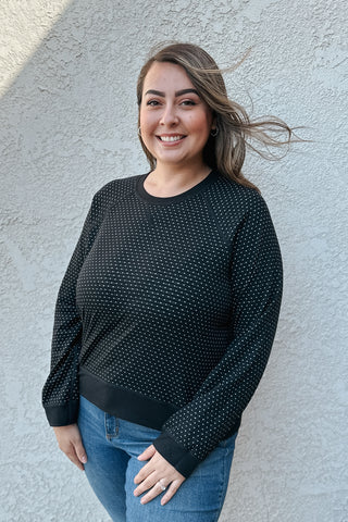 Victoria Reversible Pullover / Black and White