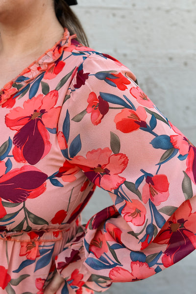 Pomegranate Ginger Floral Dress