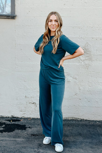 Cali Cupro Pants / Teal