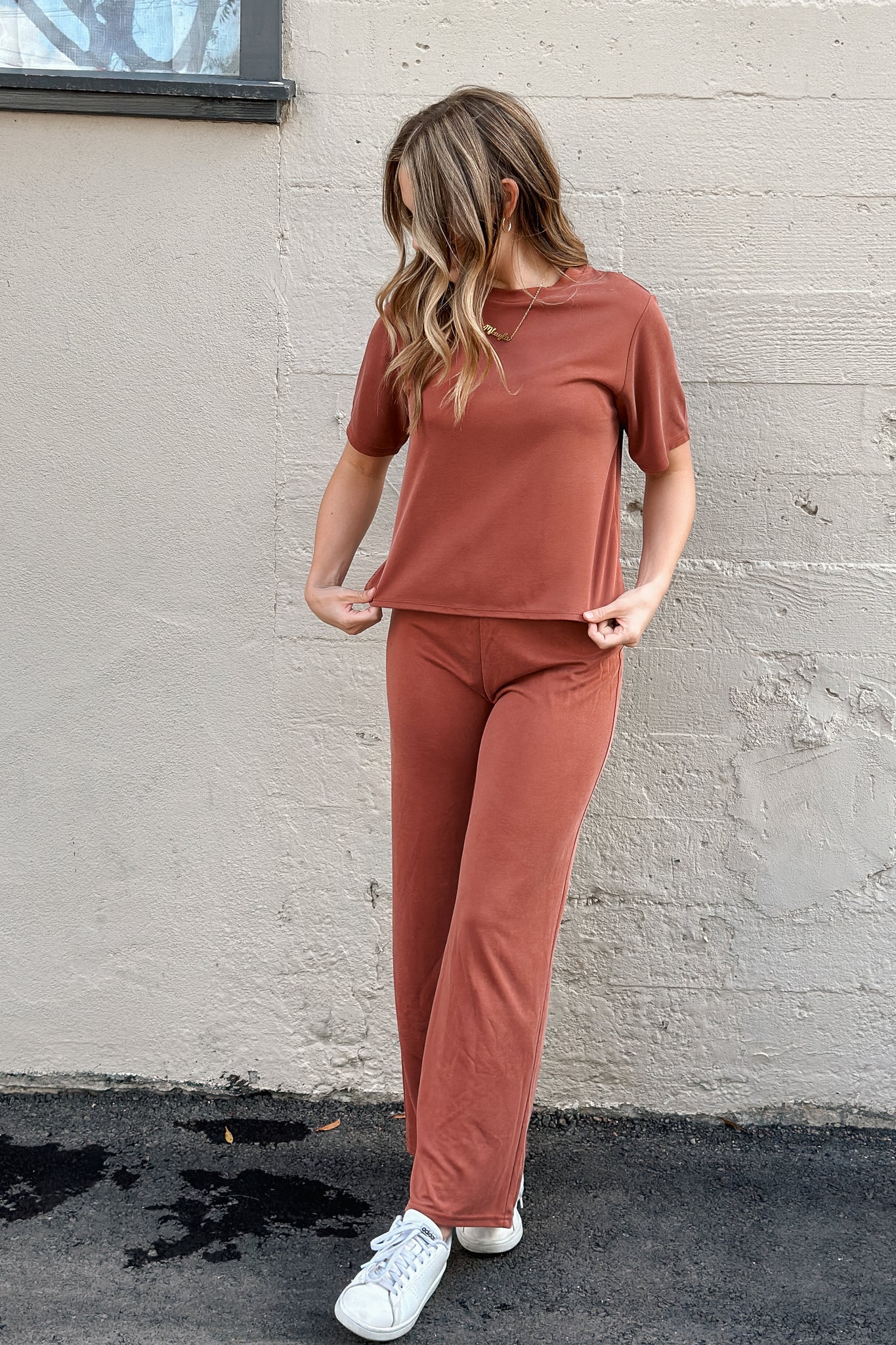 Cali Cupro Pants / Rust