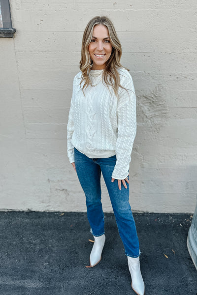 Jennevie Cable Knit Sweater