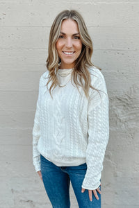 Jennevie Cable Knit Sweater