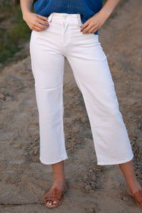 Contemporary Trouser Jeans / White *final few*