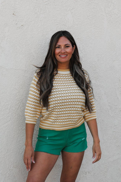 Golden Sunset Knit Top