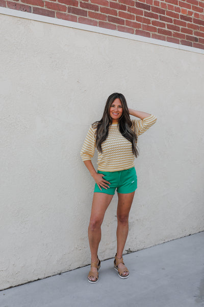 Golden Sunset Knit Top