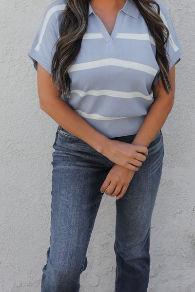 On Course Collared Blouse