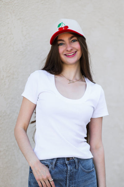 Sirena Short Sleeve Tee / White by Z Supply