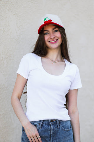 Sirena Short Sleeve Tee / White by Z Supply