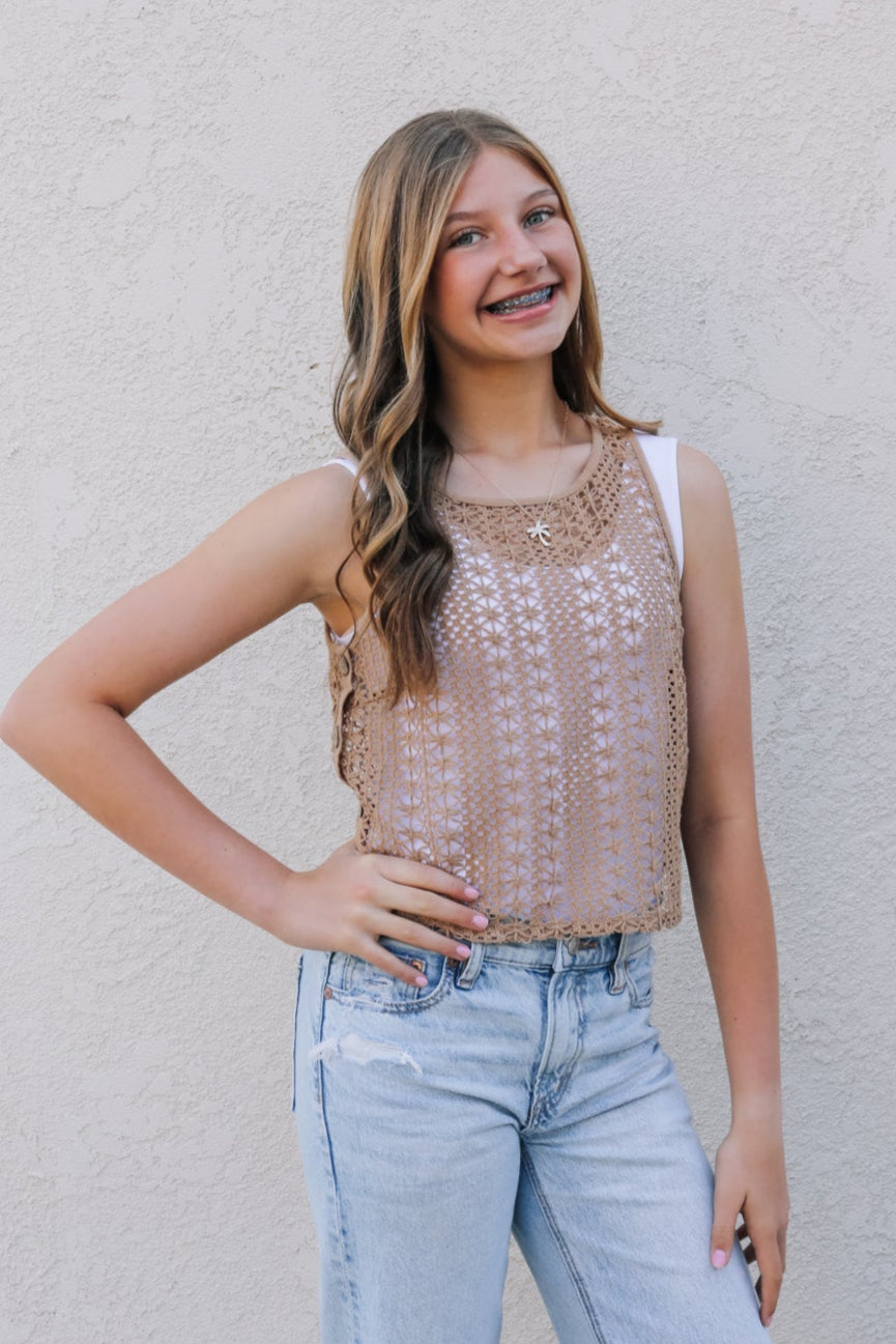 Festie Bestie Crochet Tank