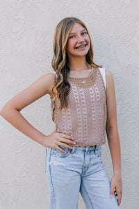 Festie Bestie Crochet Tank