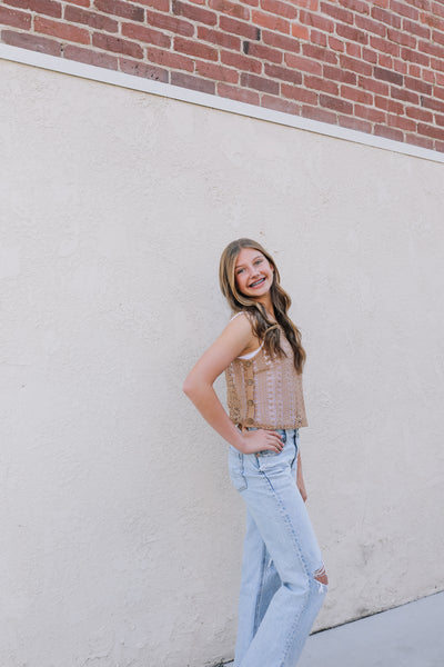 Festie Bestie Crochet Tank