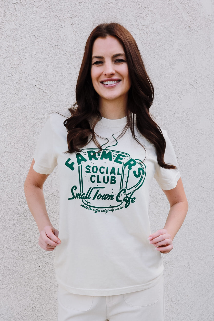Farmers Social Club Graphic Tee / Ivory