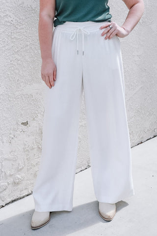 Barbados Wide Leg Pants / Winter White