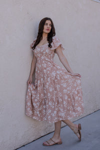 Golden Bluffs Floral Dress
