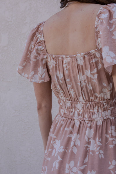 Golden Bluffs Floral Dress