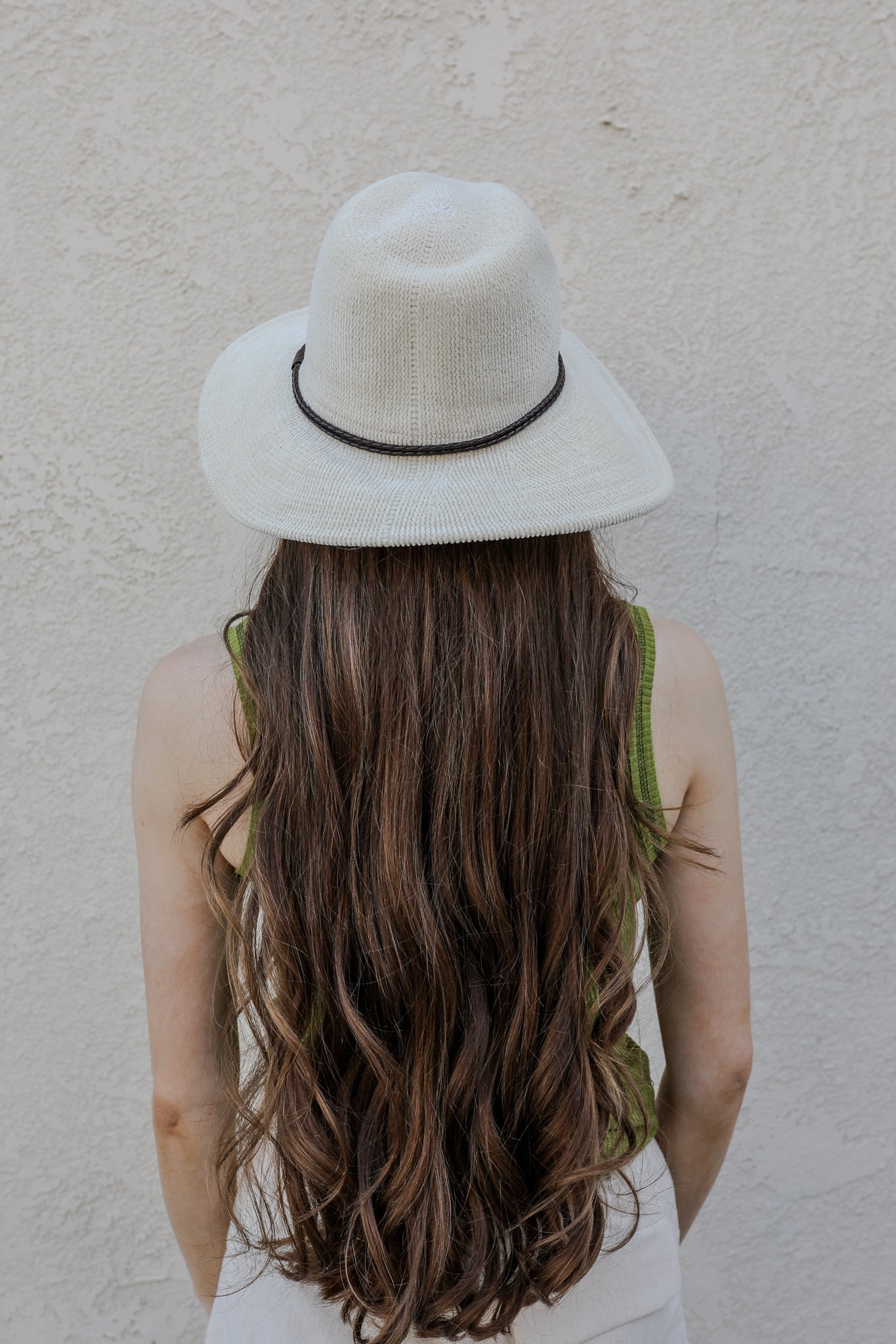 Colette Packable Fedora Hat / Ivory