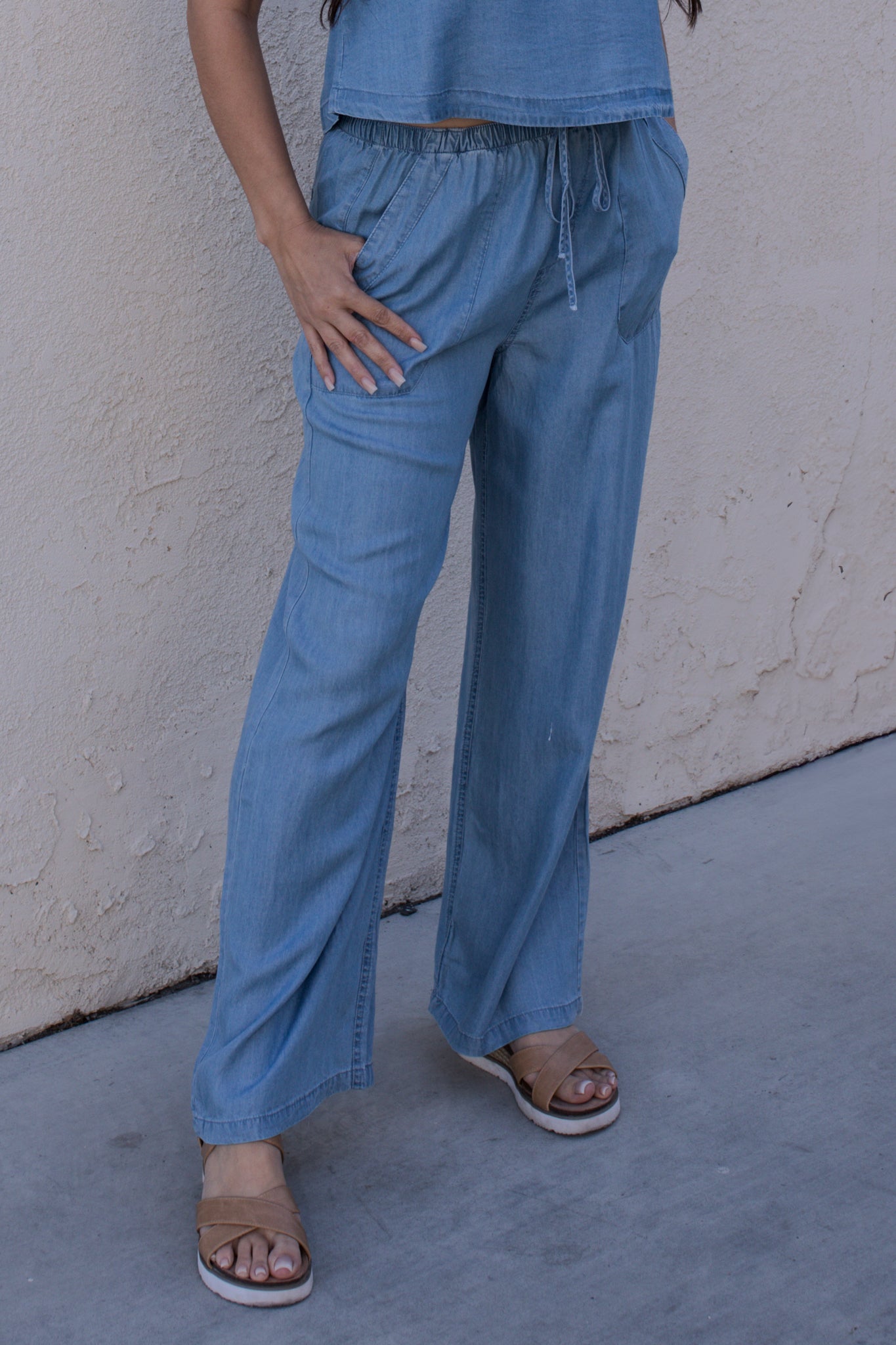 Lane Chambray Pants