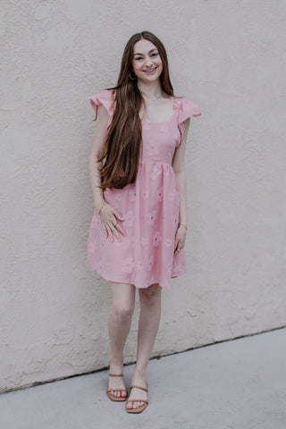 Flower Garden Organza Mini Dress