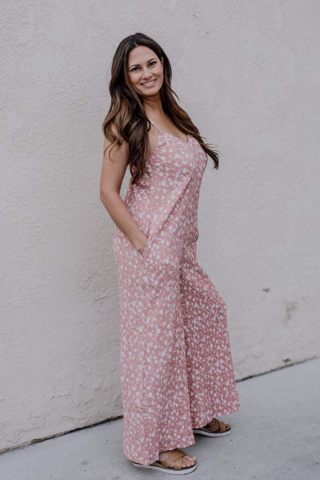 Make Me Blush Pleated Jumpsuit