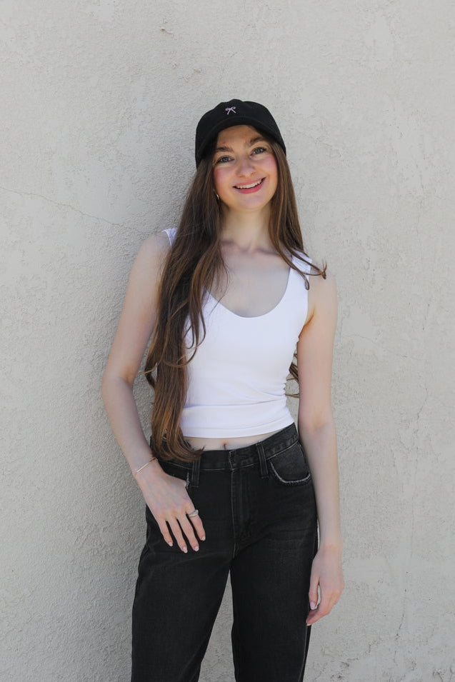 Clean Line Sweetheart Tank / White