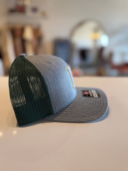 Richardson K Hat / Heather Grey and Dark Green