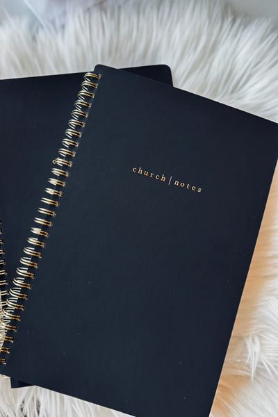 Church Notes Notebook / Black
