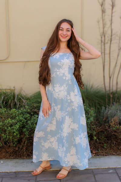 Belle Linen Midi Dress