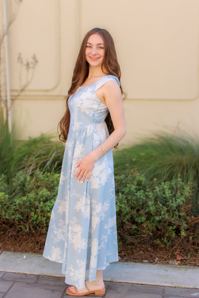 Belle Linen Midi Dress