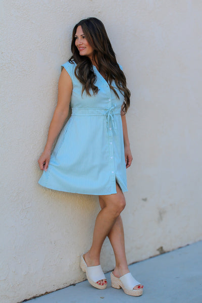 Summer Stripes Midi Dress