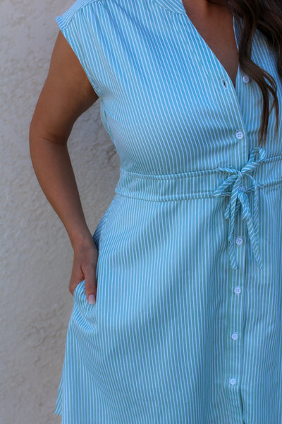 Summer Stripes Midi Dress