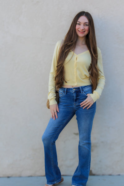 Sunshine Days Cardigan / Butter Yellow