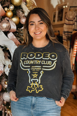 Rodeo Country Club Crop Crewneck