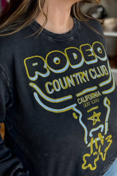 Rodeo Country Club Crop Crewneck *final sale*