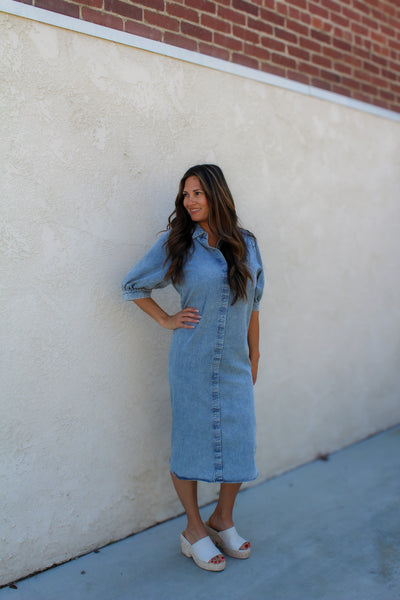 Indiana Washed Denim Dress