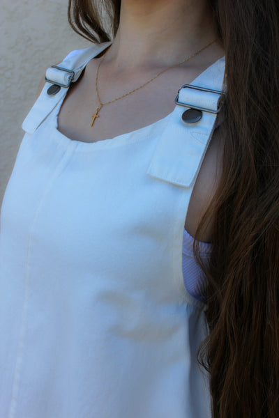 Dove Denim Overall Dress