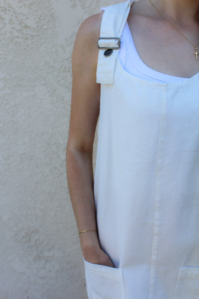 Dove Denim Overall Dress