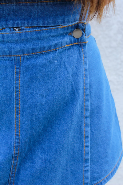 Stay In Line Denim Skort