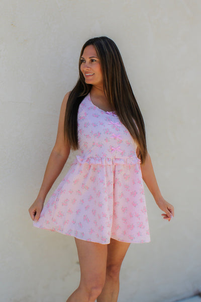 Jules Floral Halter Dress