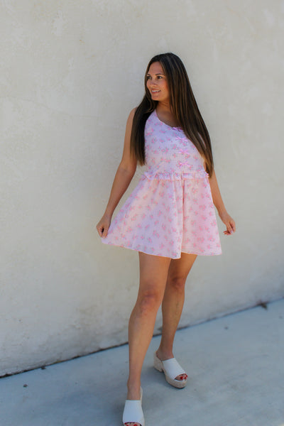Jules Floral Halter Dress