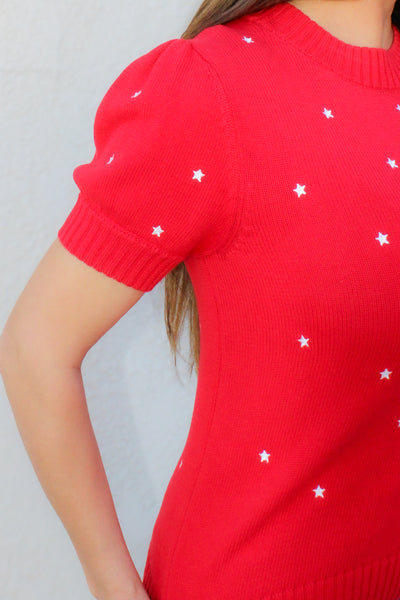 Freedom Star Sweater Top