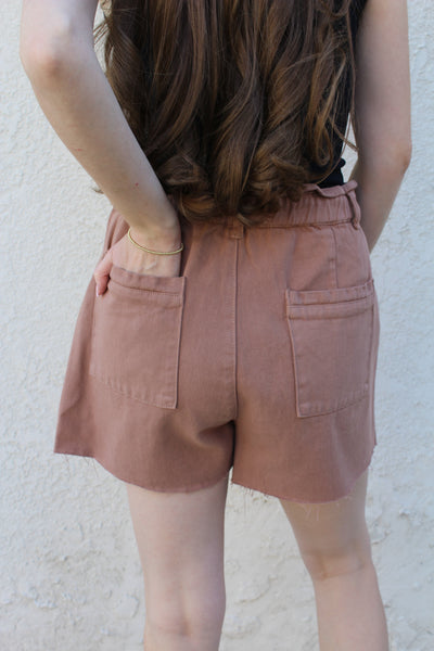 Woodrose Denim Shorts