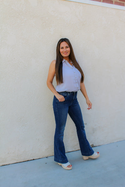 In The Clouds Tank Blouse
