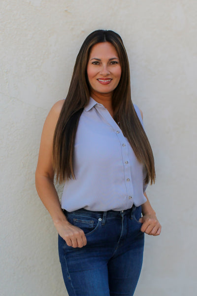In The Clouds Tank Blouse