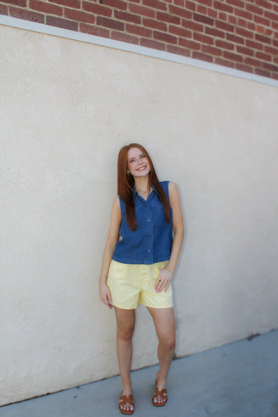 Daisy Denim Shorts