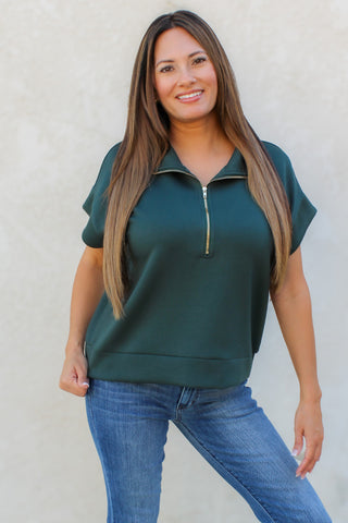 Han Zip Pullover / Forest