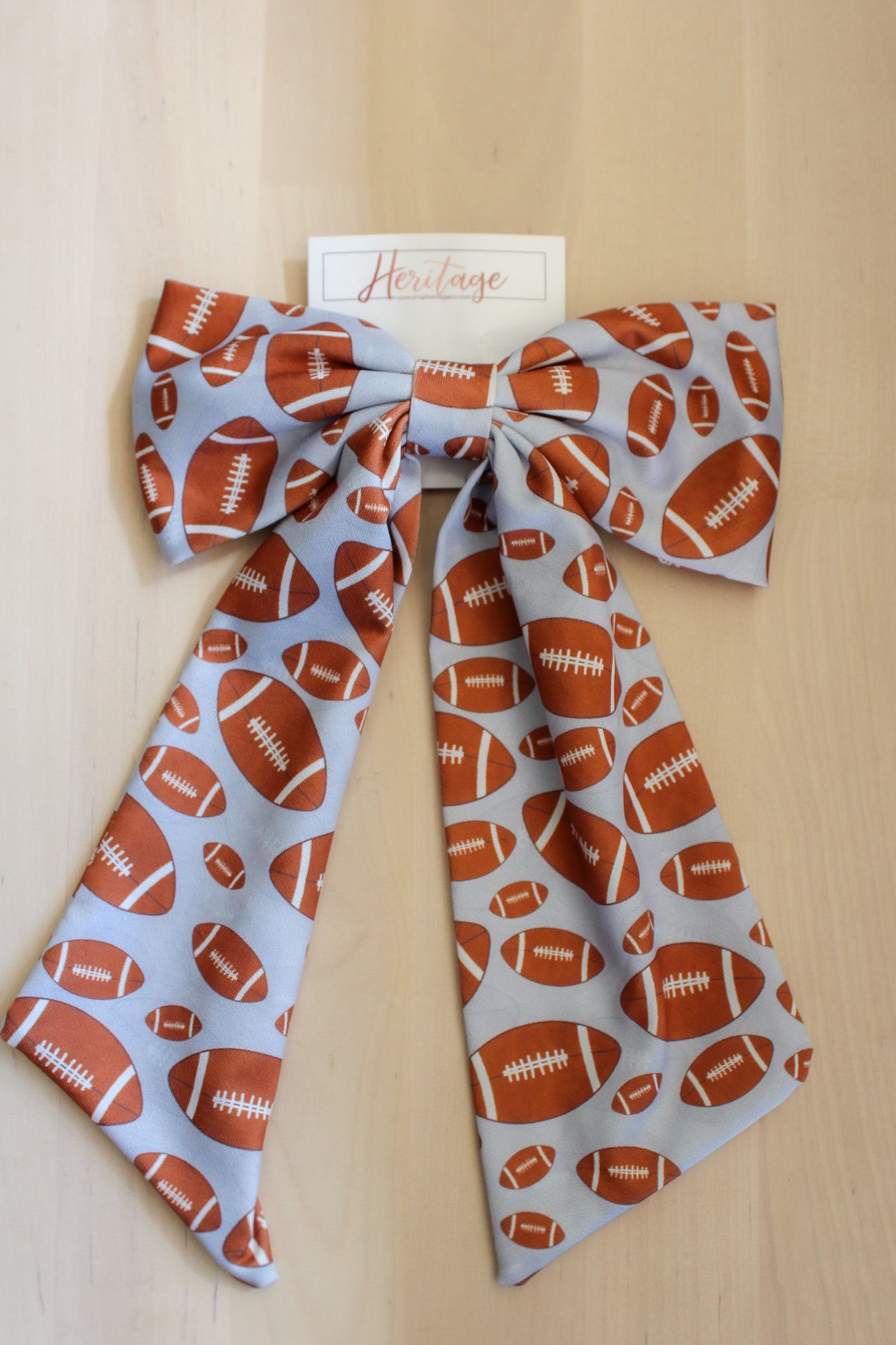Football Hair Bow