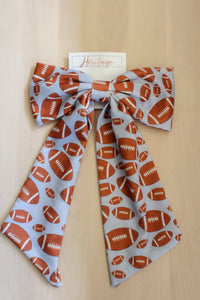 Football Hair Bow