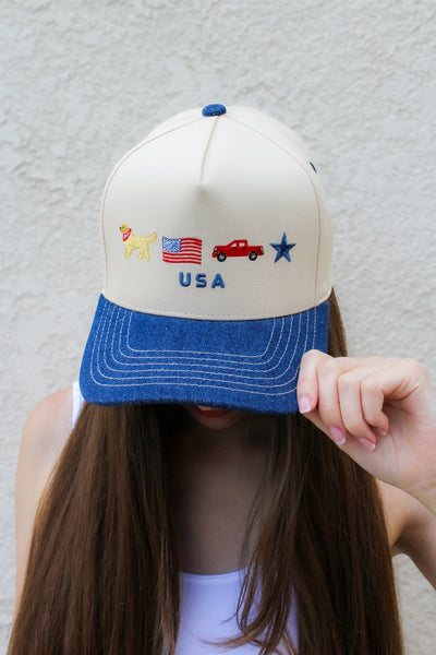 USA Icons Trucker Hat